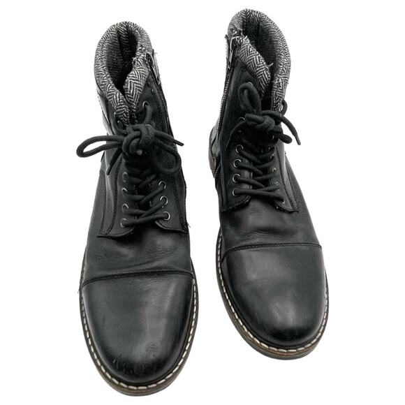 CREVO men\'s black leather boots size 13 main image 5